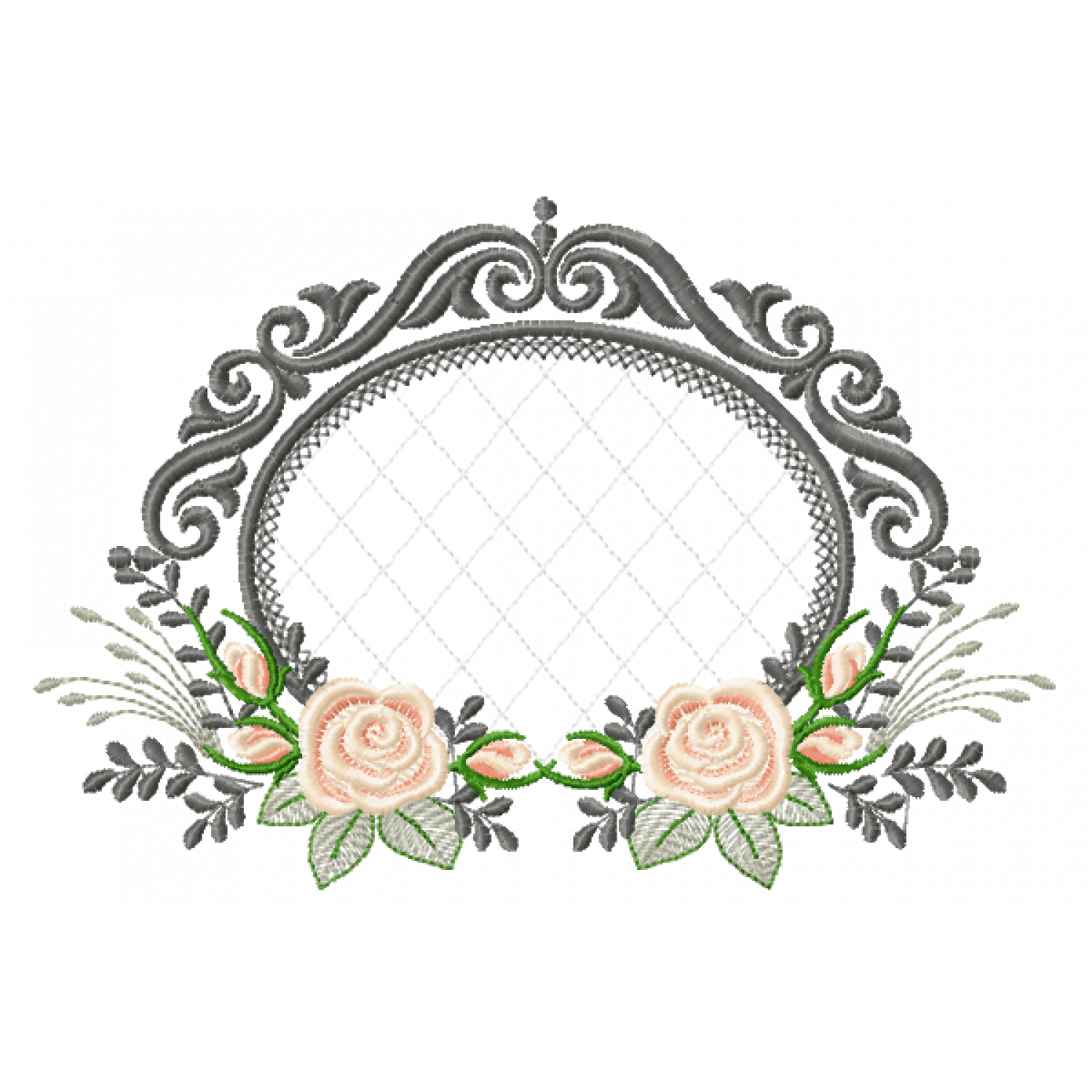 Roses Embroidery Design